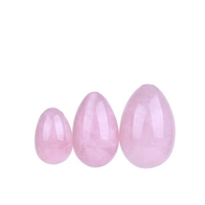 Undrilled Rose Quartz Yoni Eggs