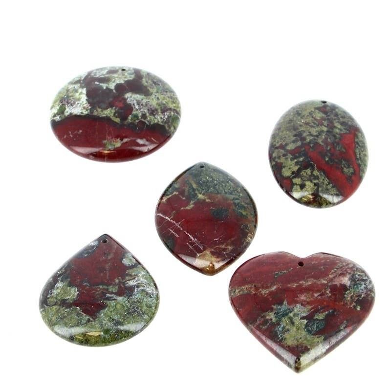 Ciondoli EXTRA in diaspro sangue di drago