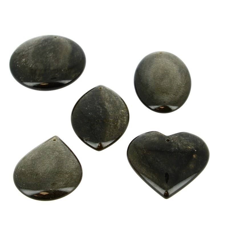 Ciondoli EXTRA in ossidiana dorata