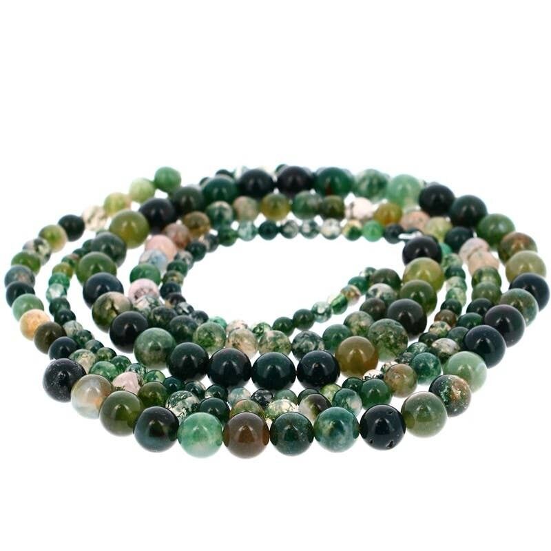 Perle di agata muschiata