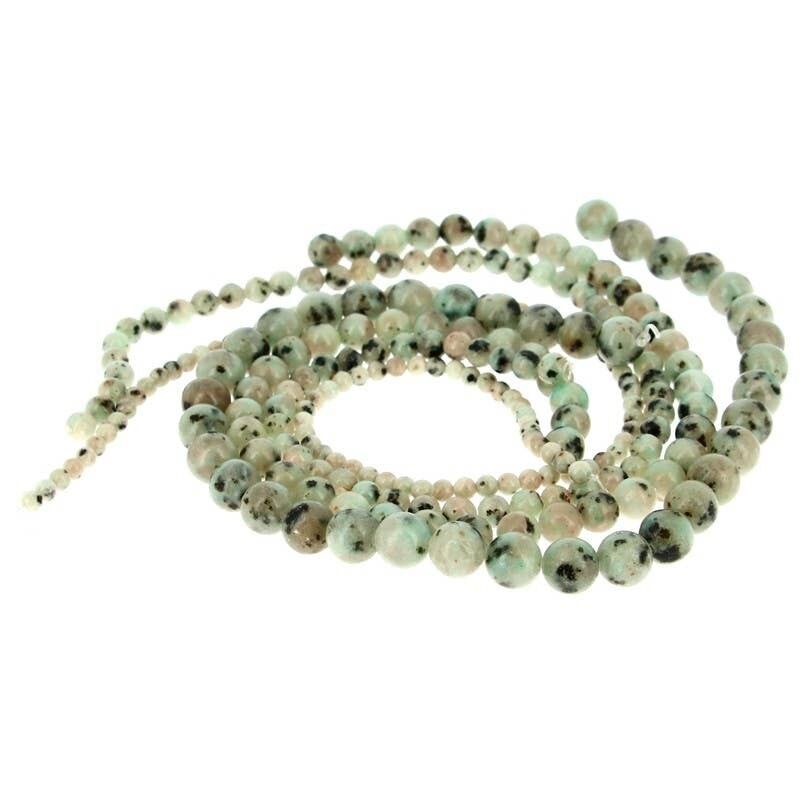 Perle di diaspro kiwi