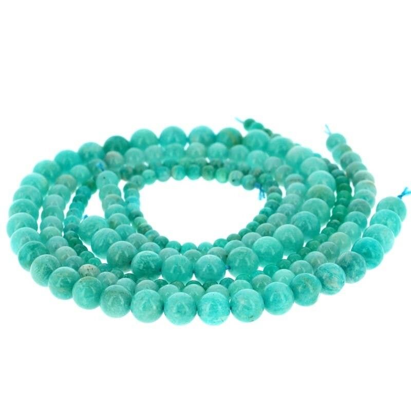 Perle di amazzonite naturale di qualità AAA