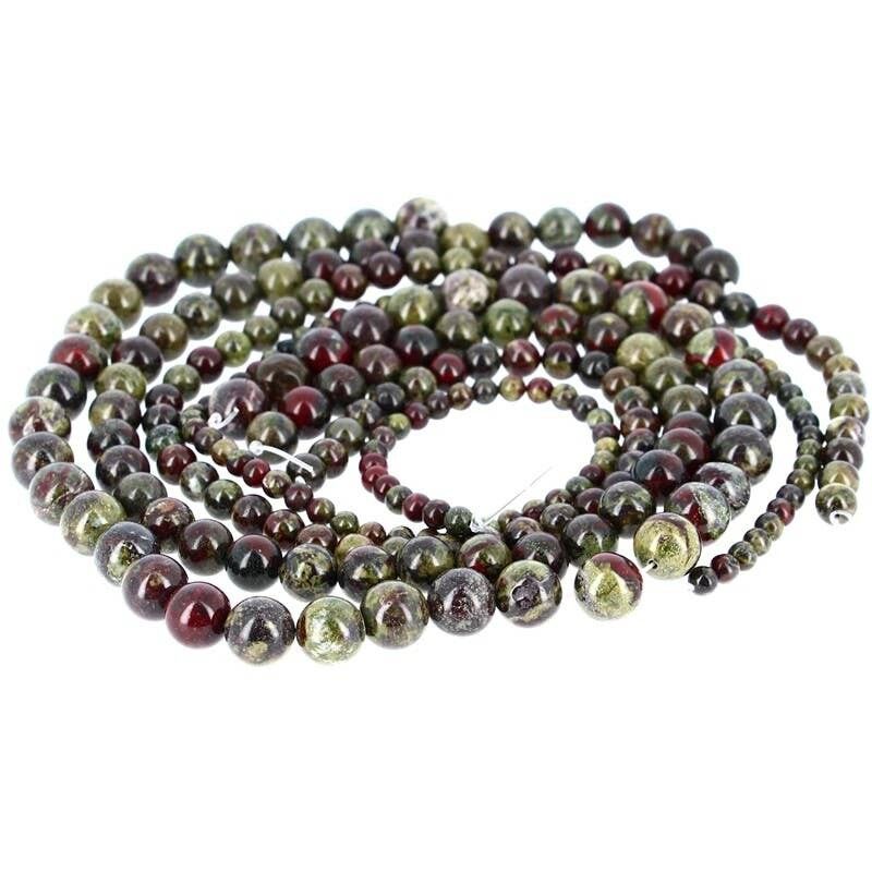Perle di diaspro sangue di drago