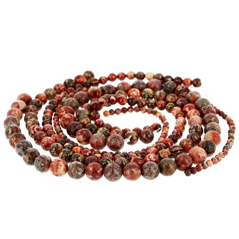 Perle di diaspro leopardo