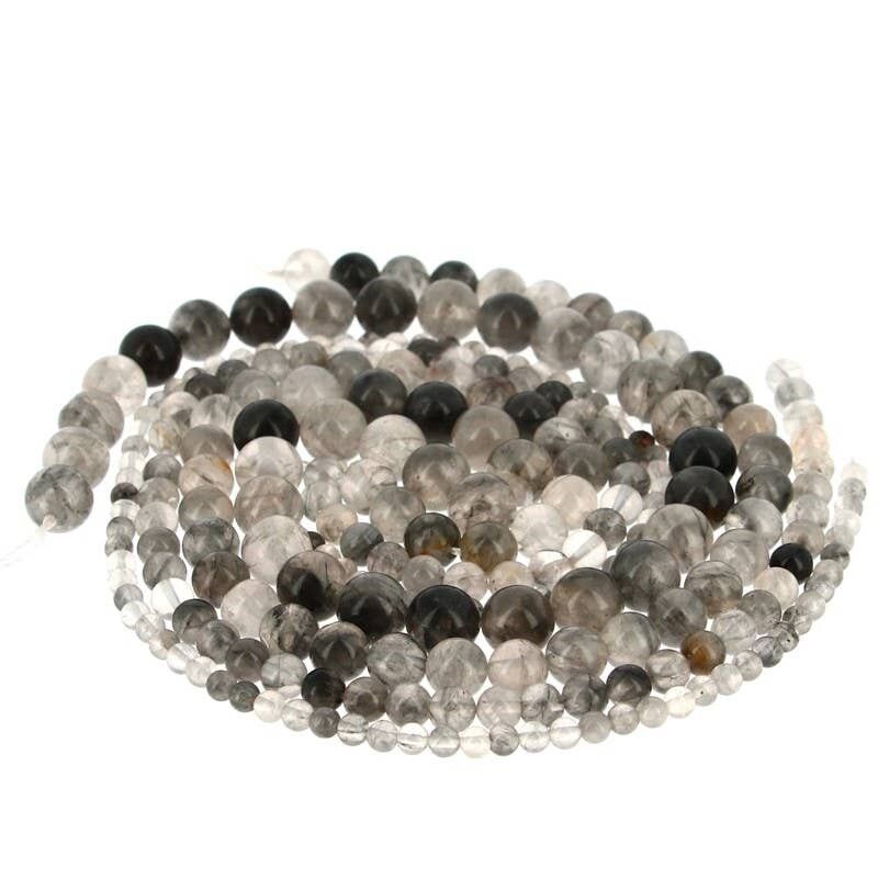 Perle di quarzo demoniaco (grigio)