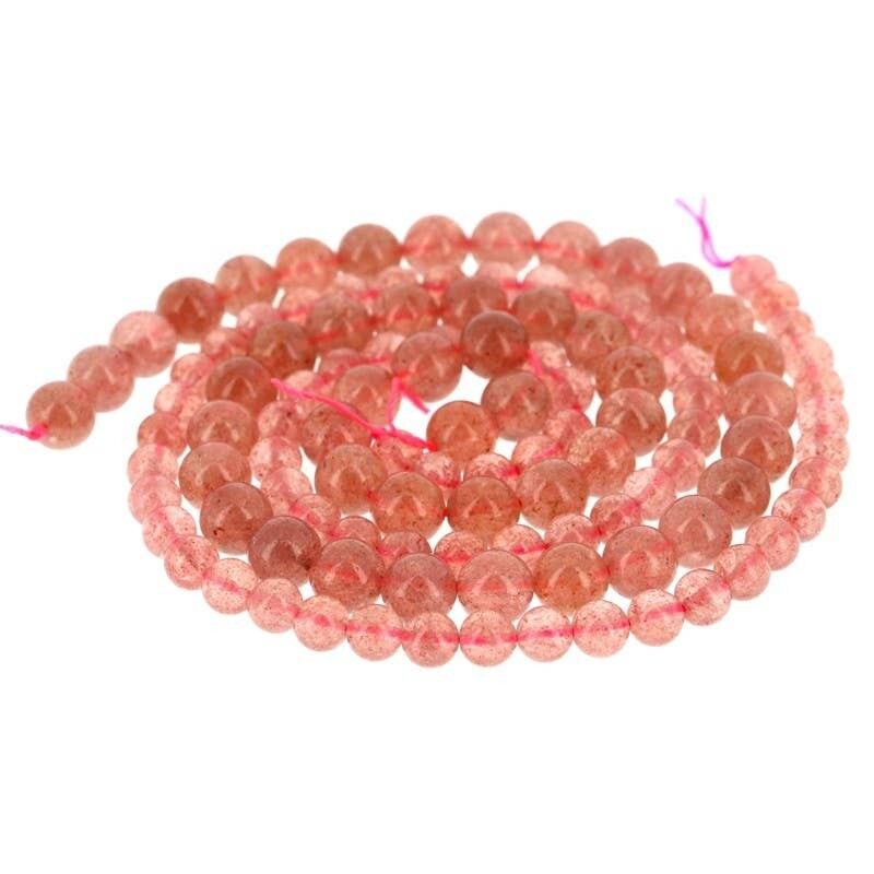 Perle di quarzo fragola EXTRA (naturali)