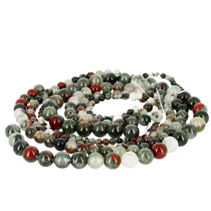 Perle di diaspro sanguigno