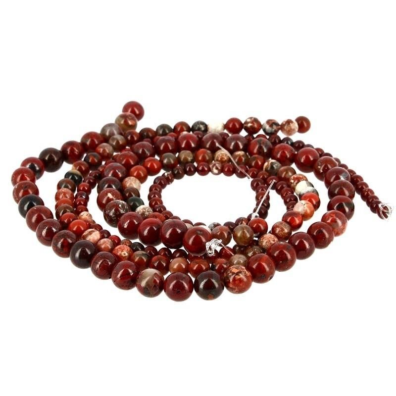 Perle di diaspro brecciato EXTRA