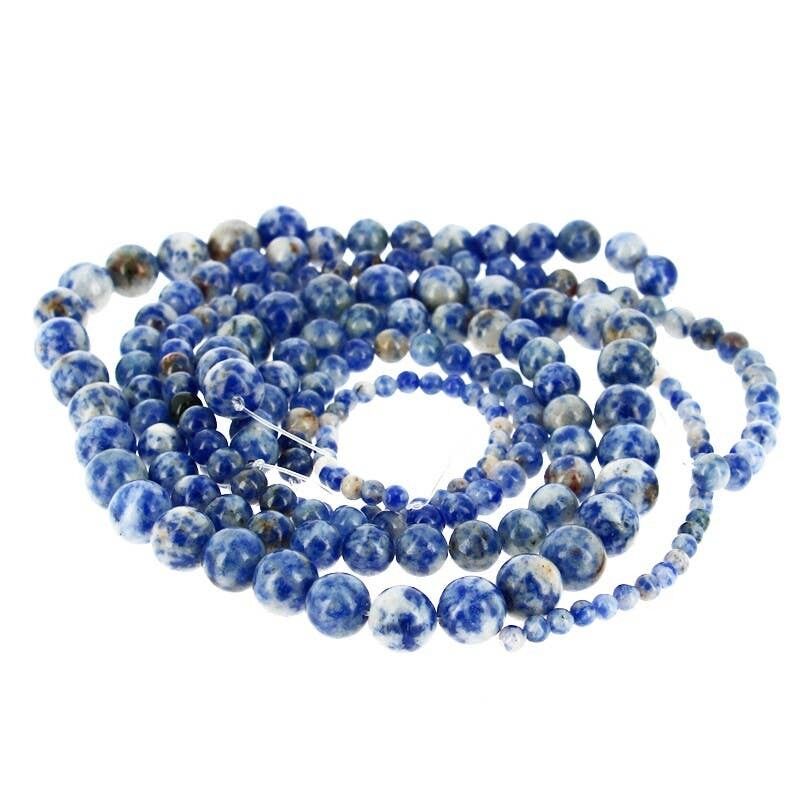 Perle di diaspro blu (naturale)