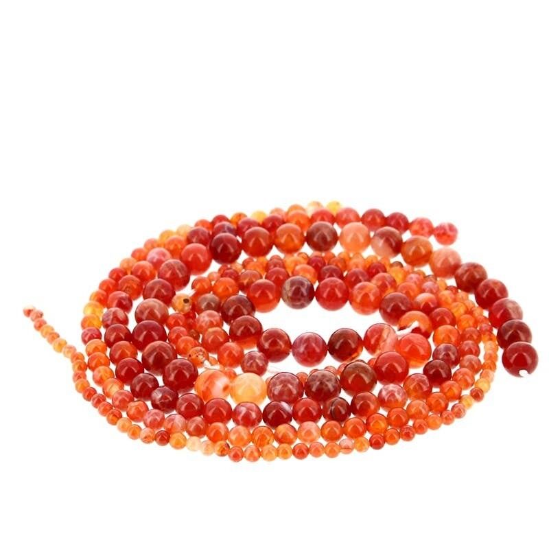 Perle di agata di fuoco EXTRA