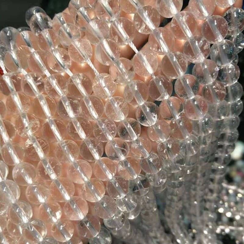 Perline di cristallo di rocca genuino EXTRA