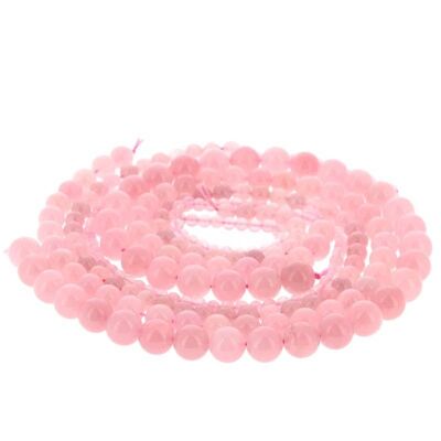 Cuentas de cuarzo rosa de Madagascar de calidad AAA
