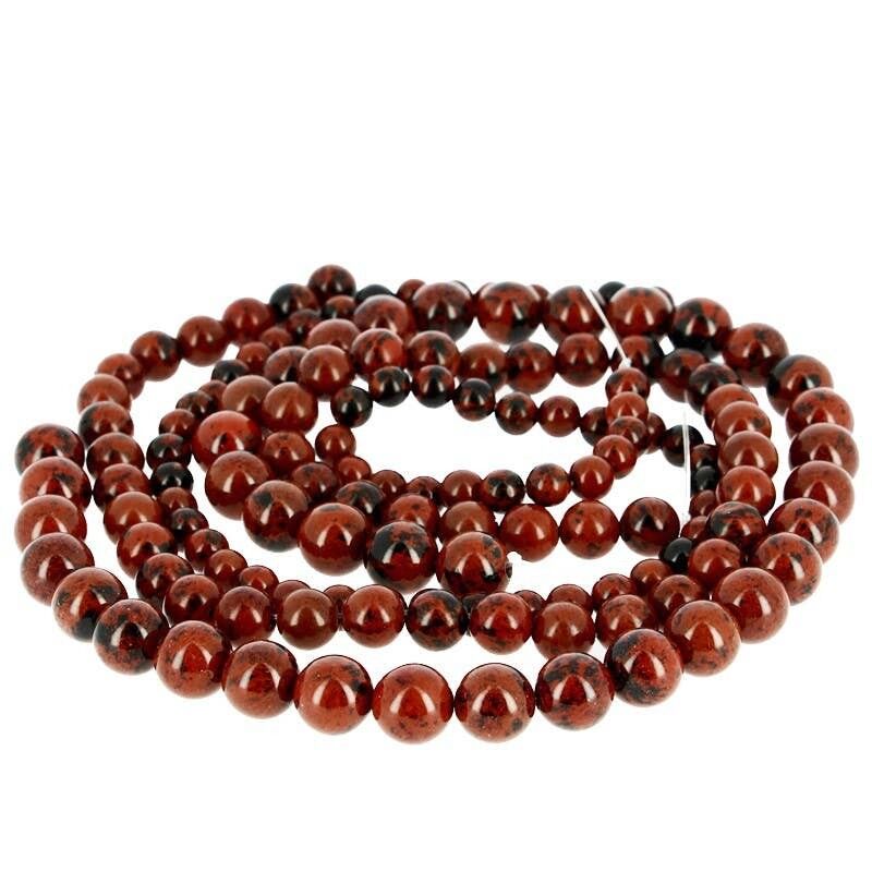 Perle di mogano o ossidiana viola