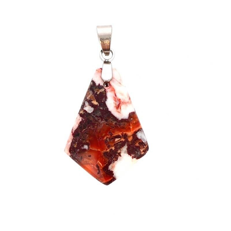 Ciondolo a forma di aquilone in agata breccia da 2 a 3 cm