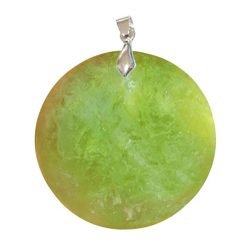 Ciondoli in avventurina verde del Madagascar, tondi da 2 a 5.5CM