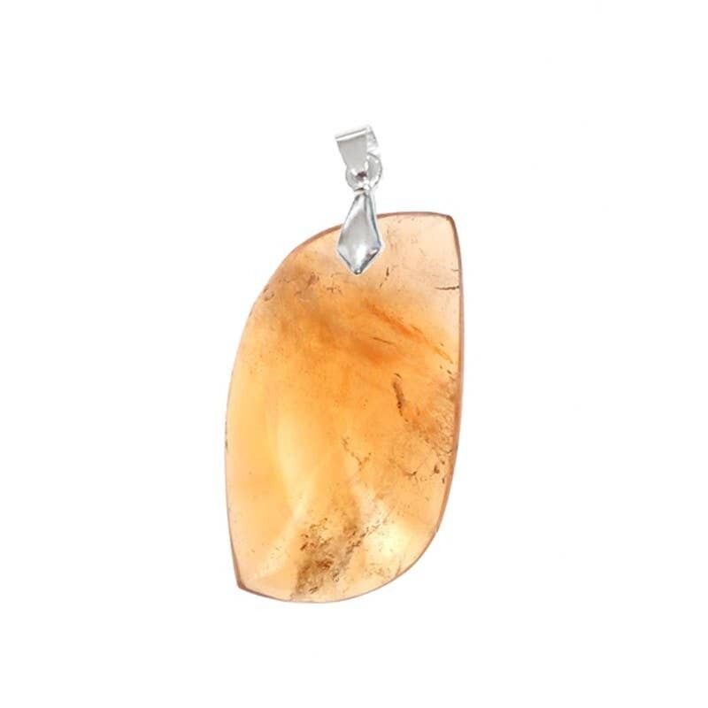 Ciondoli a forma di S in autentico citrino naturale