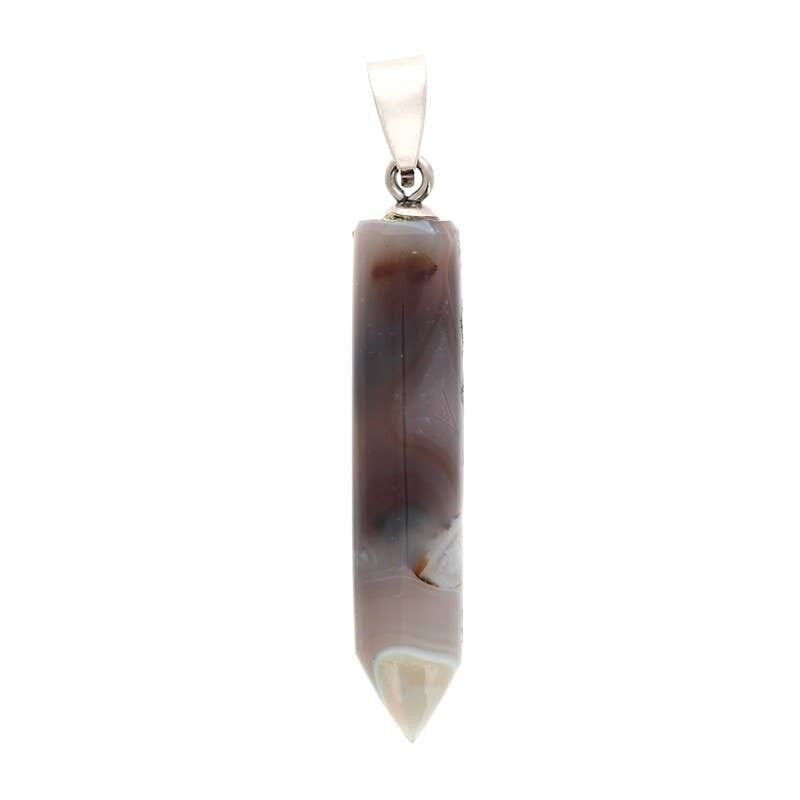 Ciondoli in agata a nastro, punta 3 e 4 cm