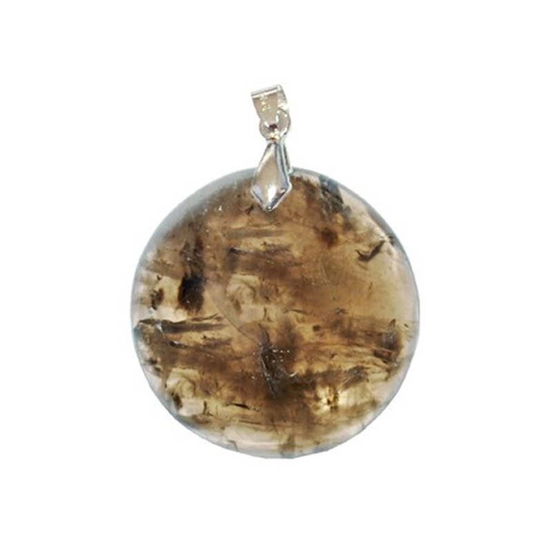 Ciondoli rotondi in quarzo fumé da 2.5 a 3.5CM