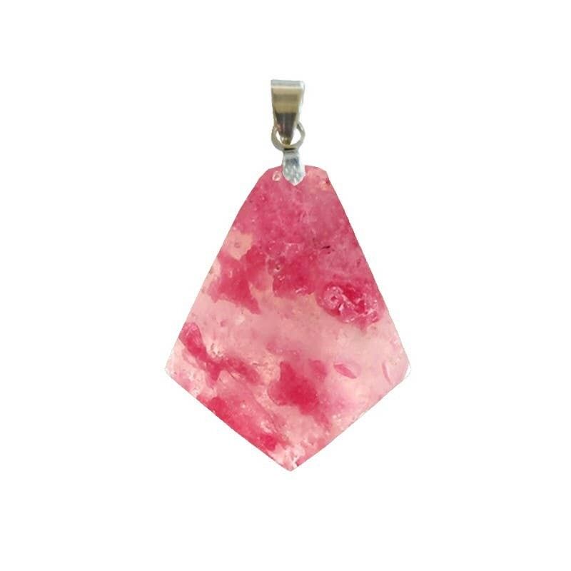 Ciondoli a forma di aquilone in quarzo rodonite da 2.5 a 3.5CM