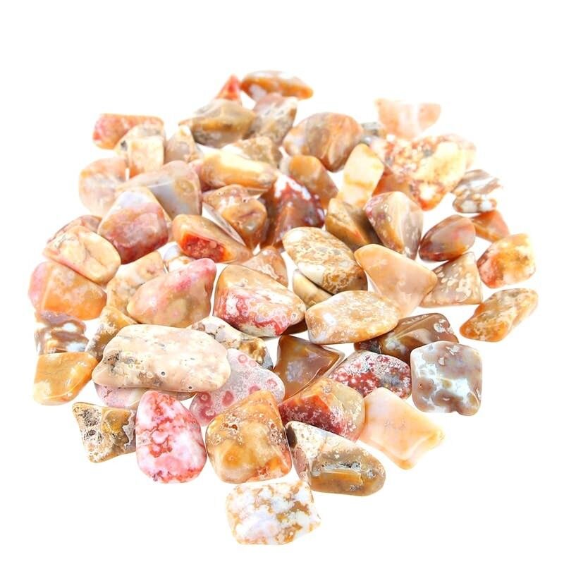 Pietre burattate EXTRA di diaspro orbicolare giallo da 500 g