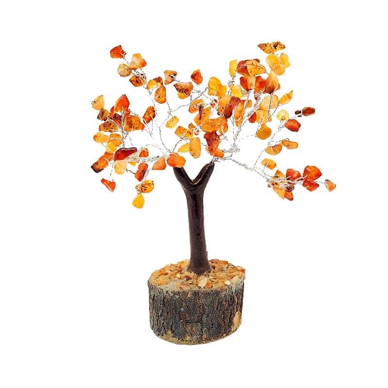 Corniola Albero della Felicità 100 pietre 18 cm