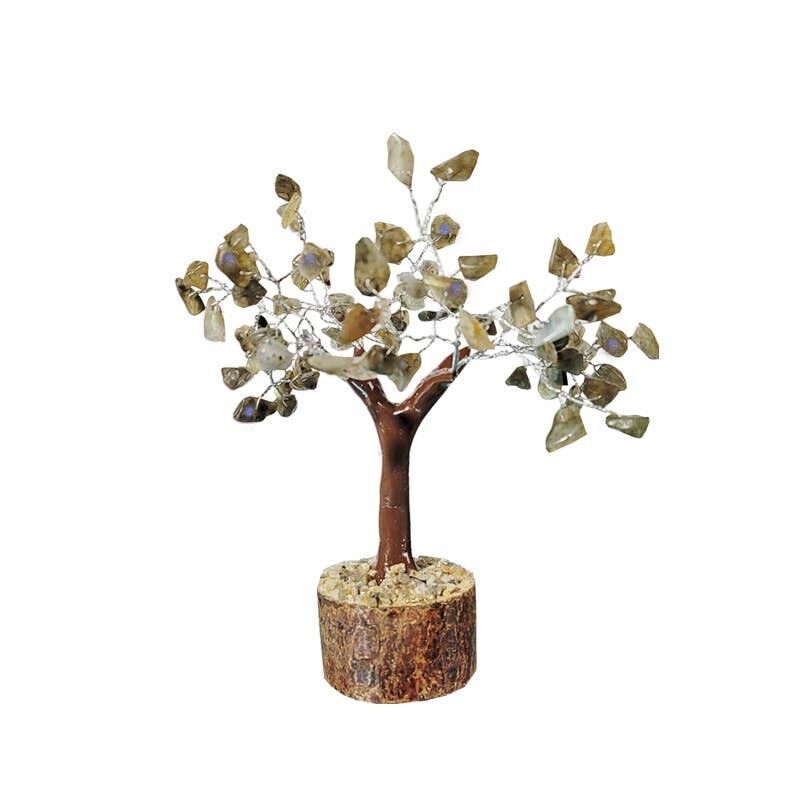 Albero della Felicità Labradorite 100 pietre 18 cm