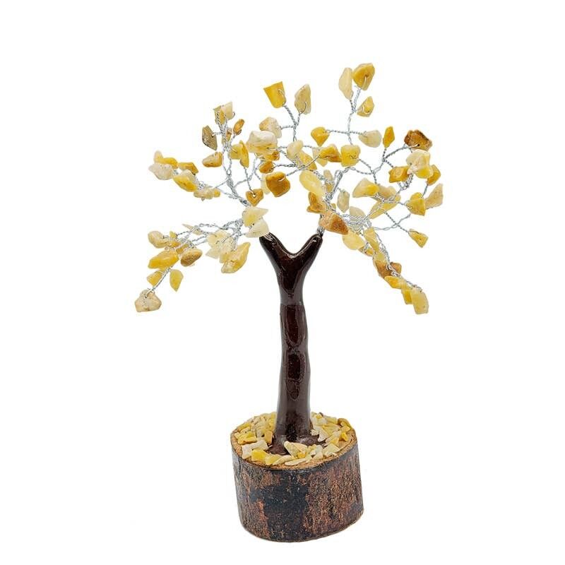 Alberi della Felicità Avventurina Gialla 100 Pietre 18 cm