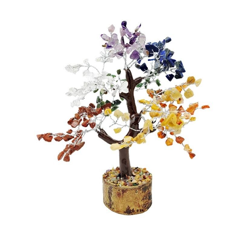 Albero della Felicità 7 Chakra 300 pietre 21 cm