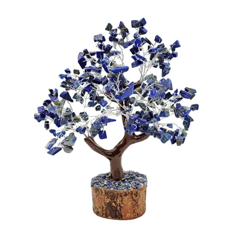 Albero della Felicità Lapislazzuli 300 pietre 21 cm