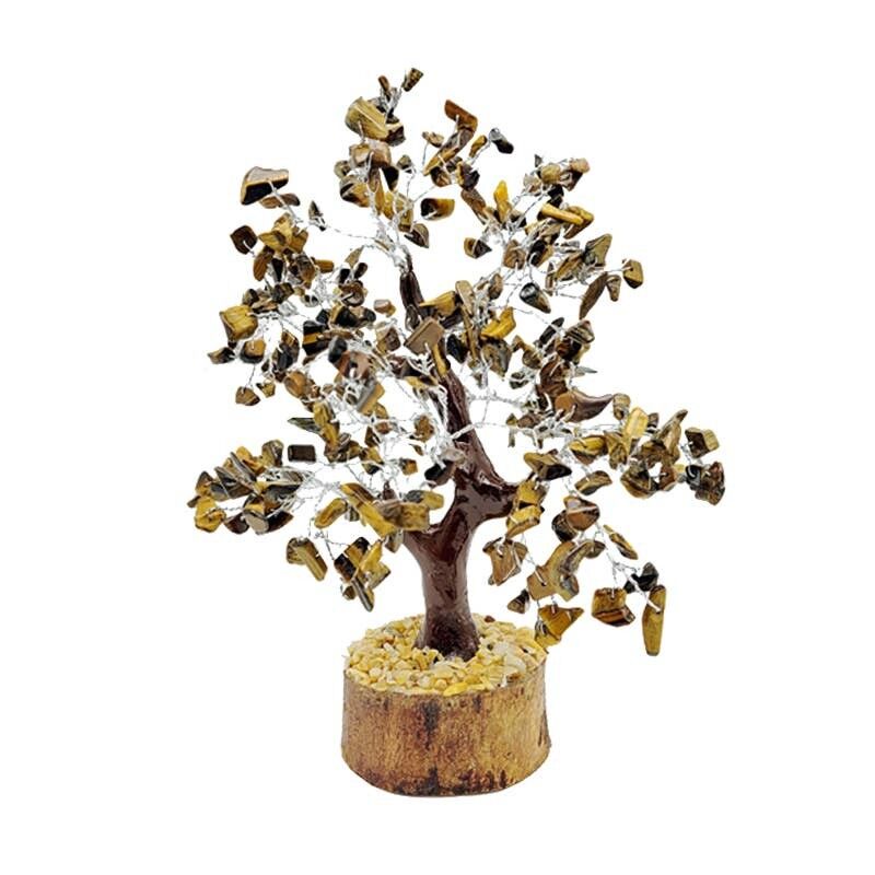 Occhio di tigre Albero della felicità 300 pietre 21 cm