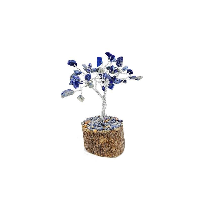 Albero della Felicità Lapislazzuli 40 pietre 14 cm