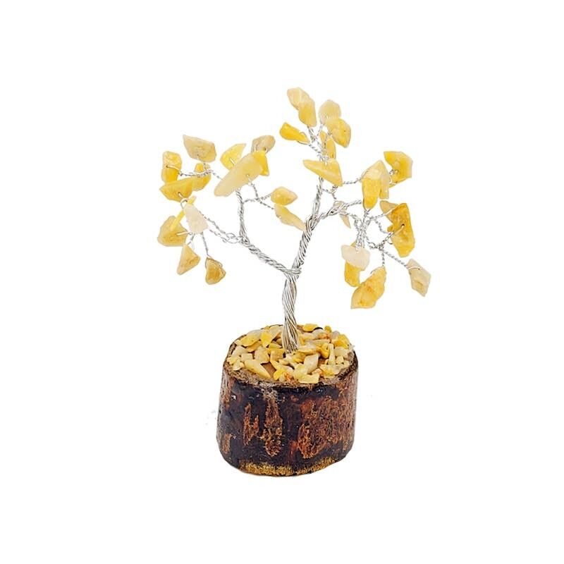 Alberi della Felicità Avventurina Gialla 40 Pietre 14 cm