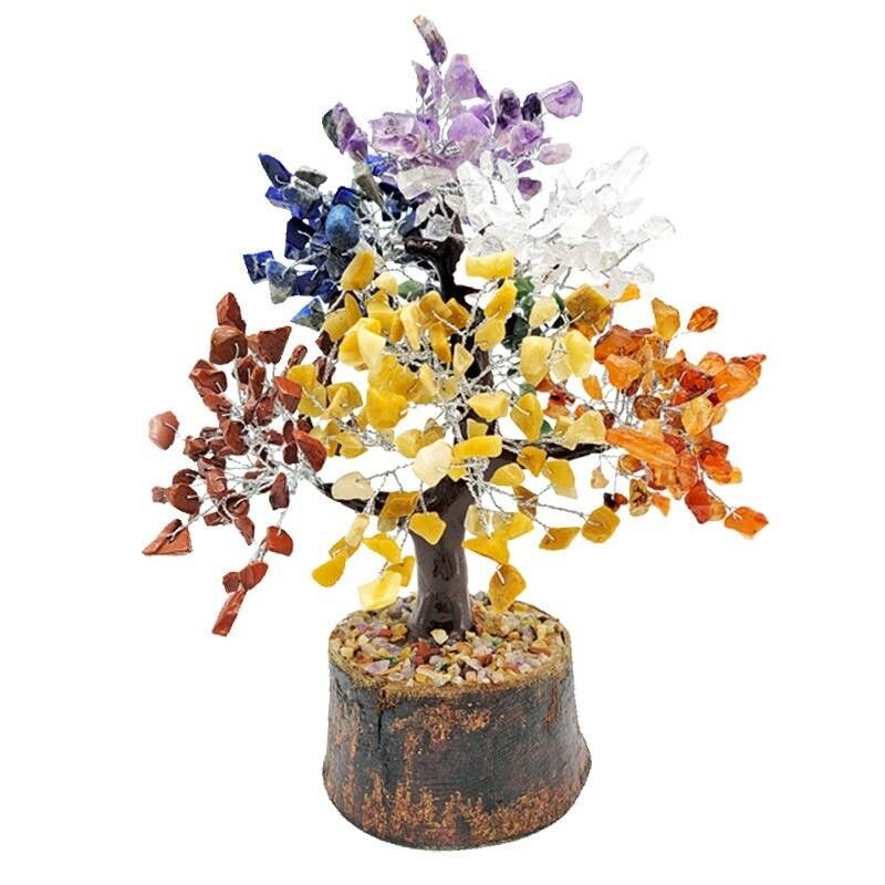 Albero della Felicità 7 Chakra 500 pietre 25 cm