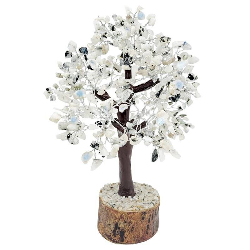 Pietra di luna Albero della felicità 500 pietre 25 cm