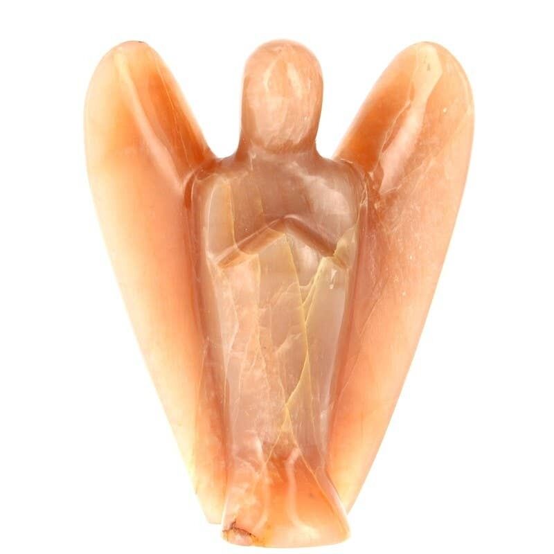 Angelo Pietra di Luna Arancione del Madagascar EXTRA 10 cm