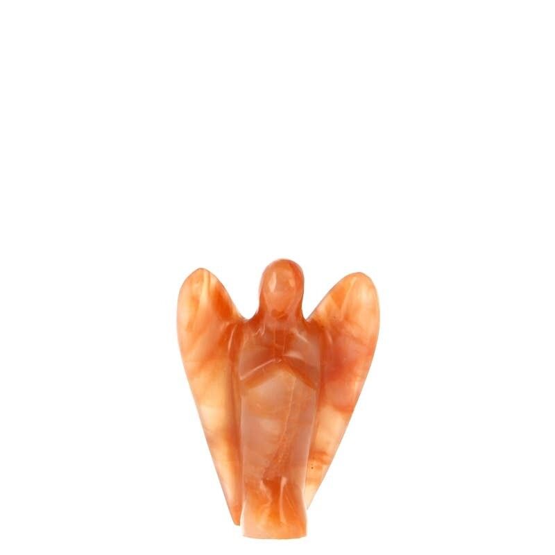 Angelo in pietra di luna arancione del Madagascar EXTRA 5 cm