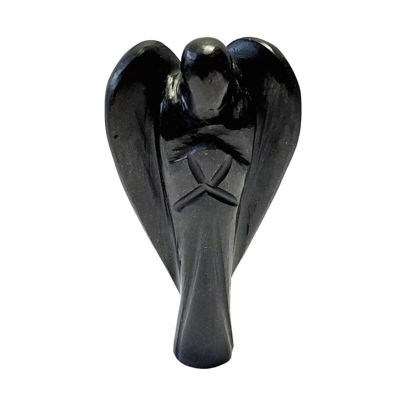 Angelo di ossidiana nera 7.5CM