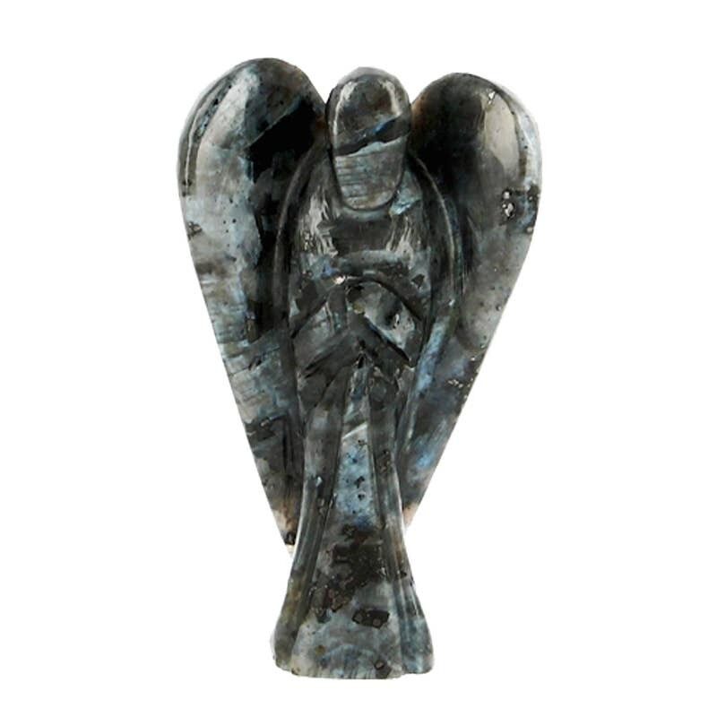 Angelo Larvikite (Labradorite nera) 7.5CM