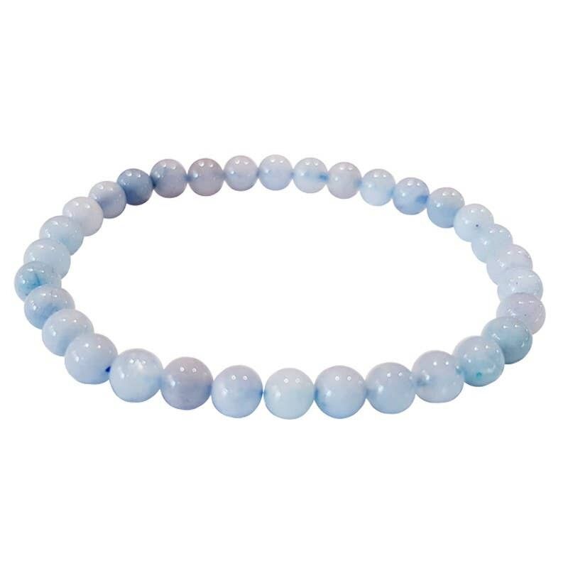 Bracciale Acquamarina Perle 6 mm Qualità EXTRA