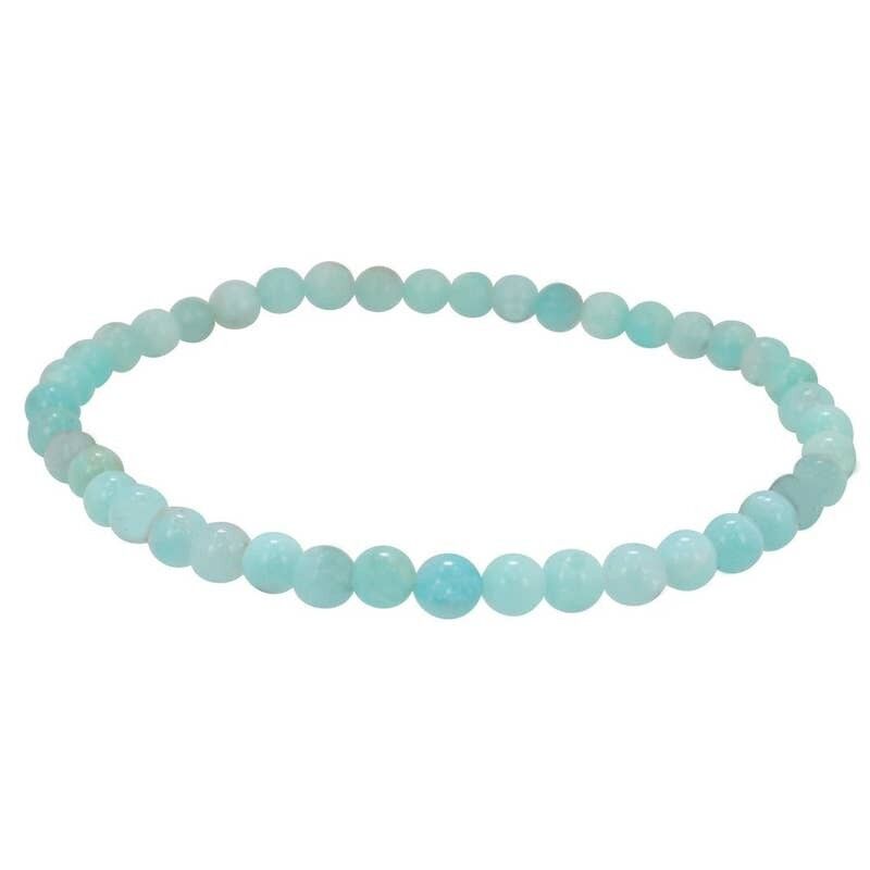 Perle di amazzonite naturale 4 mm AA