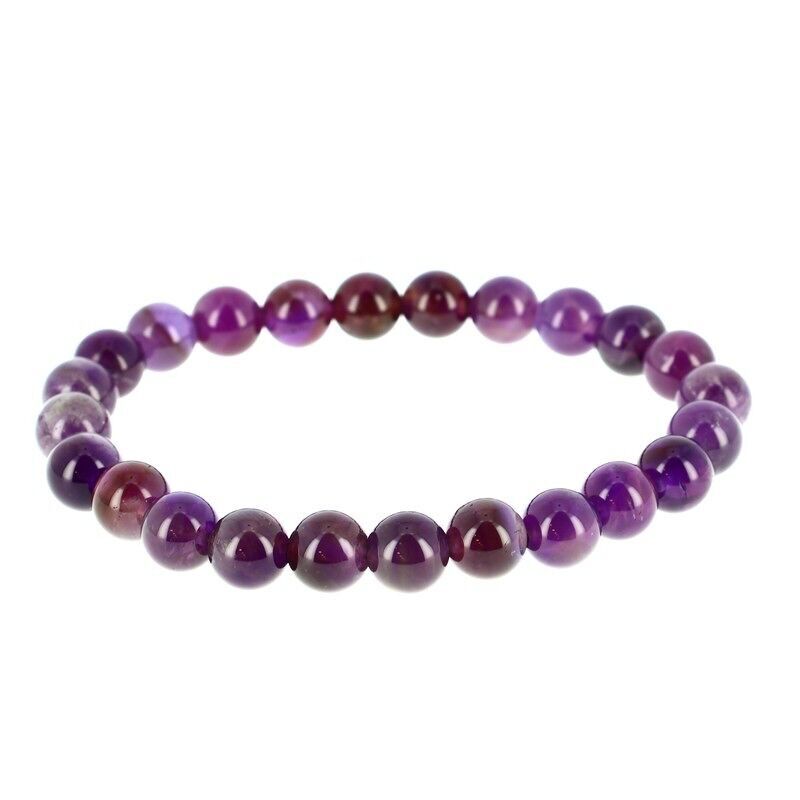 Bracciale Perle Ametista 8 mm