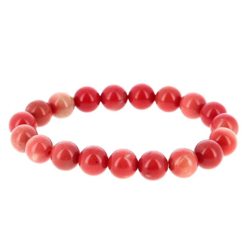 Bracciale EXTRA in Angelite Arancione, Perline da 10 mm
