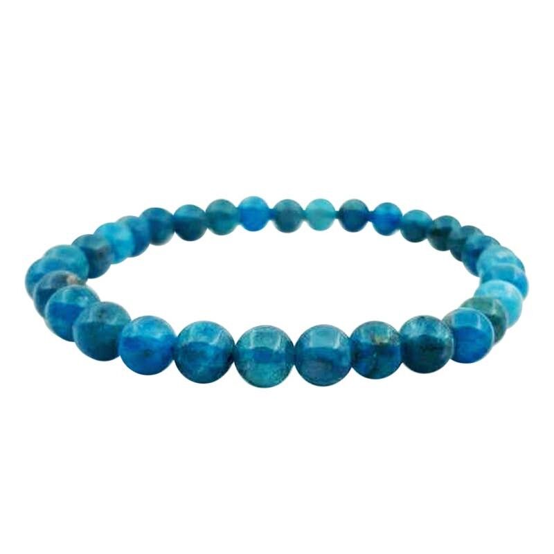 Bracciale in perle extra di apatite 6 mm