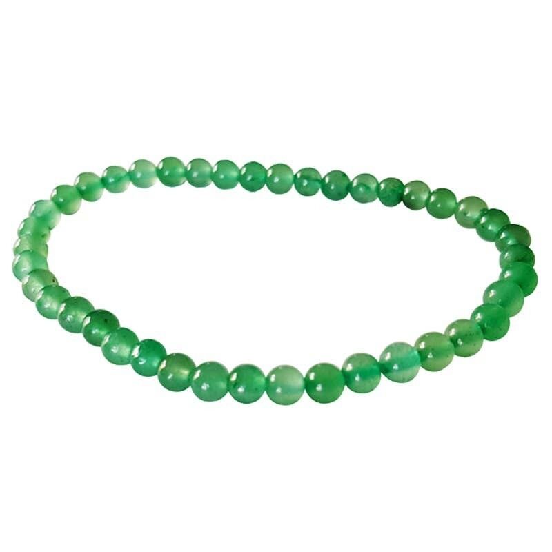 Bracciale Perle di Avventurina Verde 4 mm