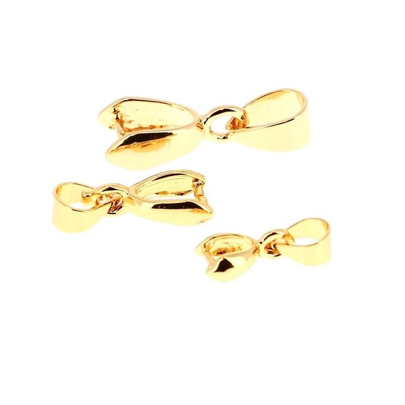 Cauzione in ottone placcato oro misura 1 lunghezza totale 12 mm