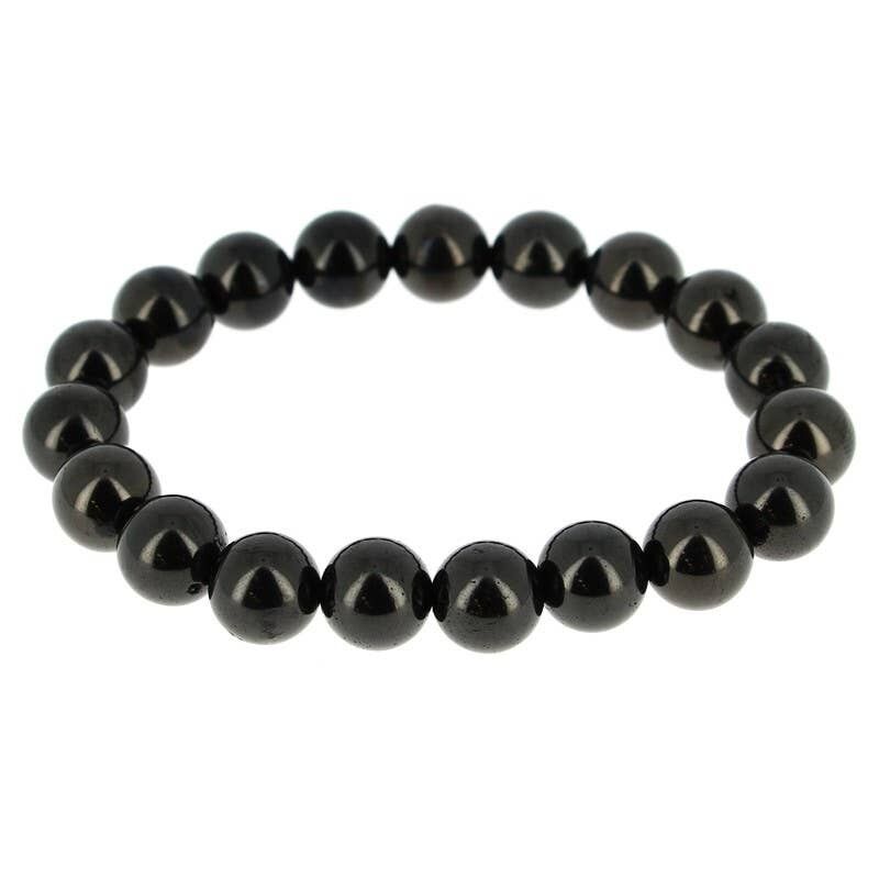 Bracciale EXTRA in giaietto mongolo, perline da 10 mm