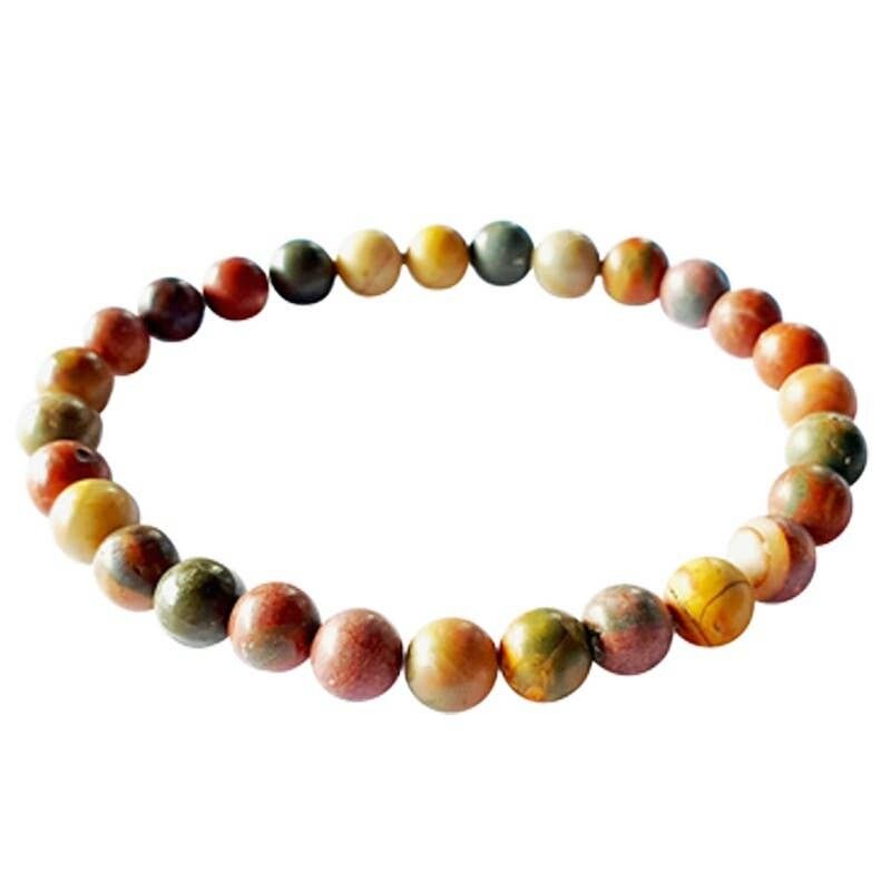 Perle di diaspro policromo (stampato) da 6 mm