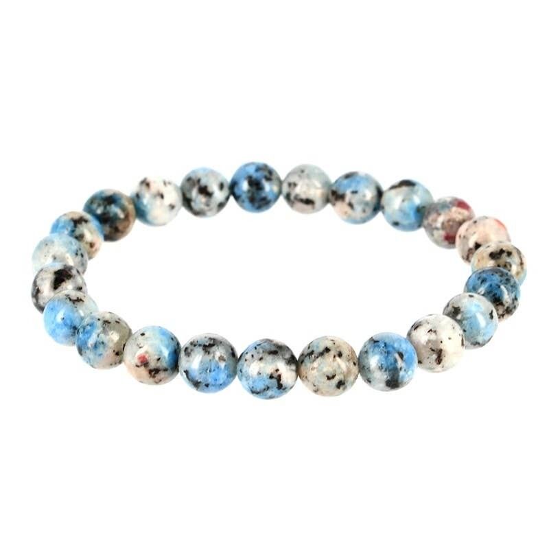 Bracciale K2 Jasper perline da 8 mm