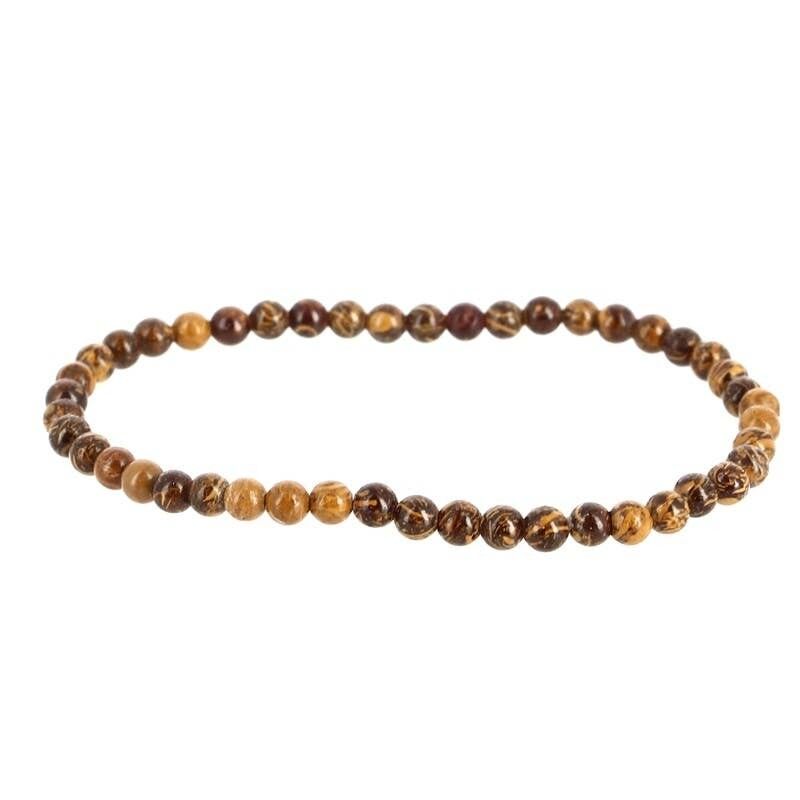 Bracciale Mariam Jasper da 4 mm (pietra per calligrafia)