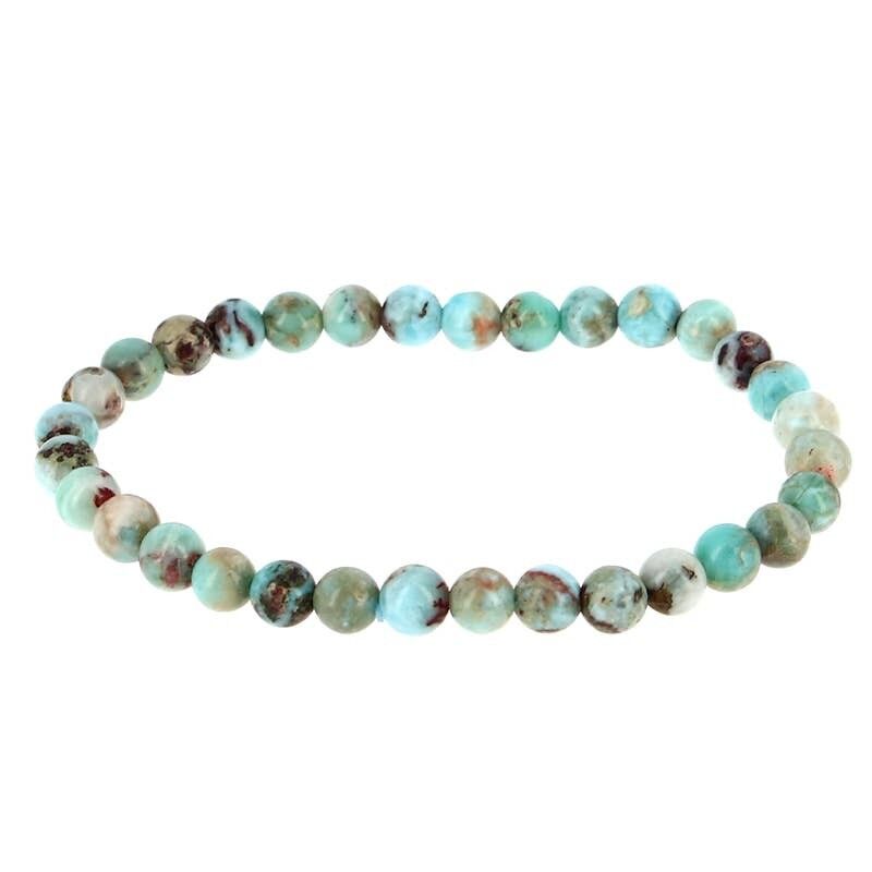 Bracciale Genuino Larimar EXTRA Perline 6 mm